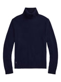RALPH LAUREN Wool-Cotton Roll Neck Jumper Hunter Navy