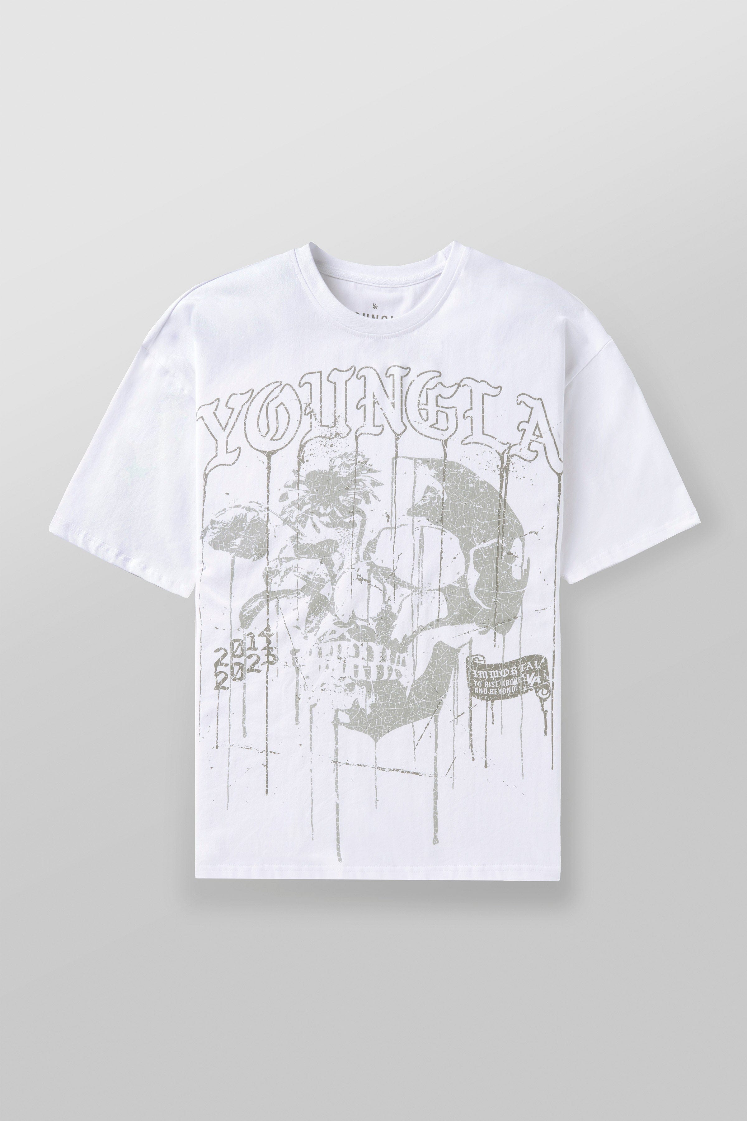 4116 - Floral Skull Tees
