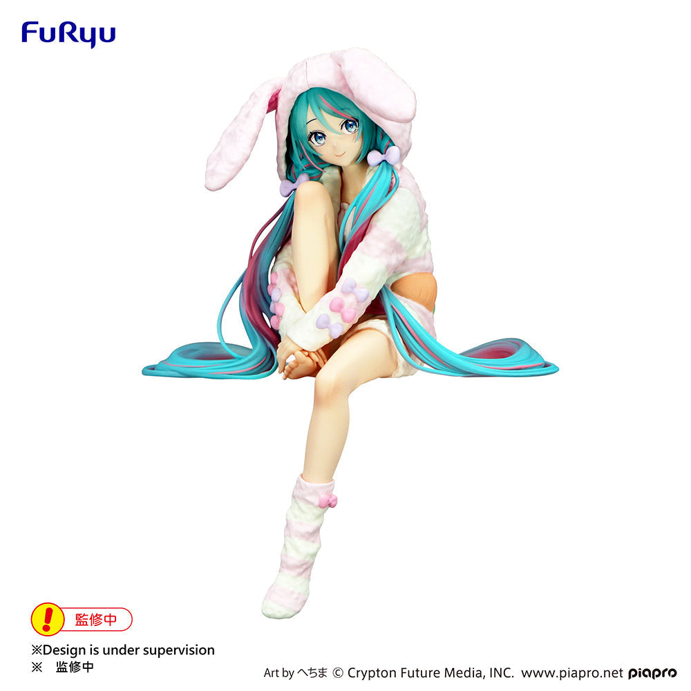 Hatsune Miku - Noodle Stopper Prize Figure - Rabbit Ear Hood Pajama