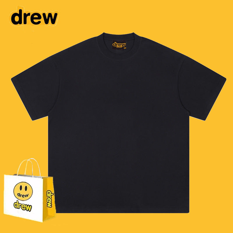Drew T-shirts Smiley Letter Cotton T-shirt